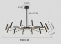 Потолочный подвесной светильник R-Loft DD-252